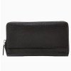 Кошелёк BUGATTI АТЛАНТА | ATLANTA, на молнии, чёрный, натуральная воловья кожа, 19,5х2,5х10,5 см