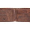 Бумажник Mano "Don Luca", натуральная кожа в коньячном цвете, 12,5 х 9,7 см
