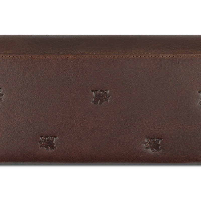 Кошелек Mano "Don Leon", натуральная кожа в коричневом цвете, 19 х 10 см