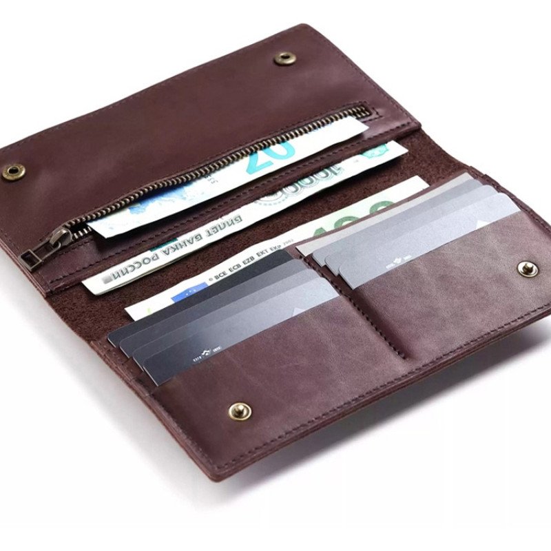 Бумажник Денмарк, коричневый