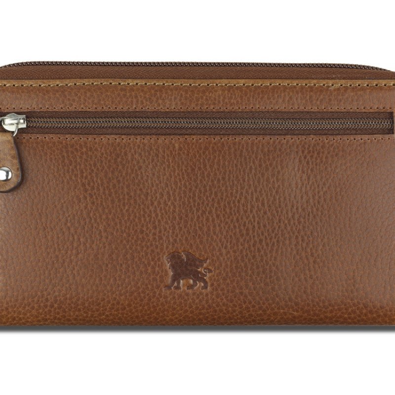 Кошелек Mano "Don Montez", натуральная кожа в коньячном цвете, 19 х 10,3 см