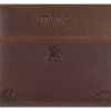 Портмоне Mano "Don Leon", натуральная кожа в коричневом цвете, 11 х 8,6 см