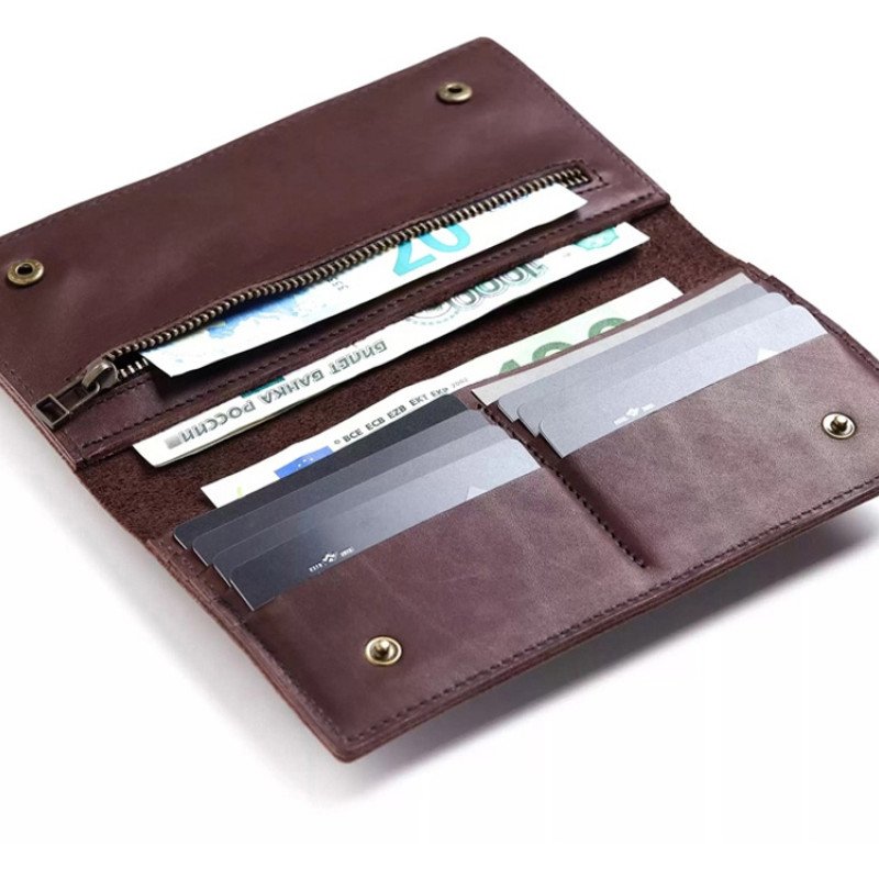 Бумажник Денмарк, коричневый