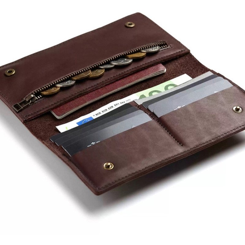 Бумажник Денмарк, коричневый