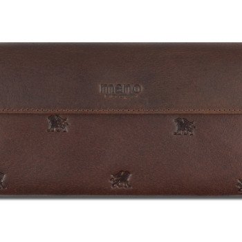 Кошелек Mano "Don Leon", натуральная кожа в коричневом цвете, 19 х 10 см