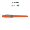 Ручка пластиковая шариковая «Monaco», 0,5мм, синие чернила, оранжевый/вороненая сталь