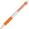 Ручка пластиковая шариковая «Centric», белый/оранжевый