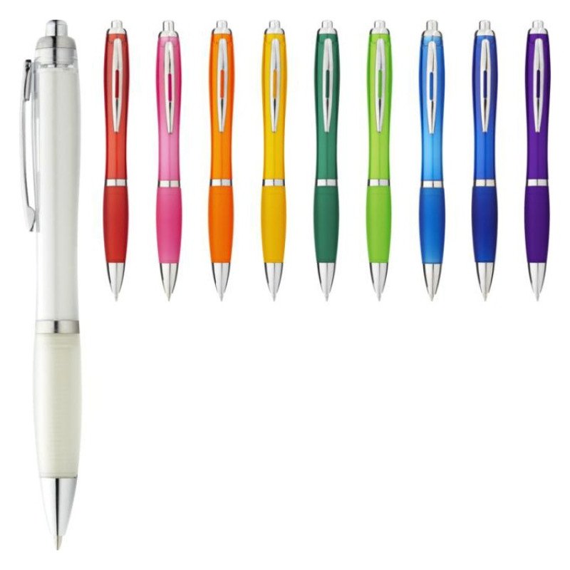 Ручка пластиковая шариковая "Nash", морская волна, синие чернила