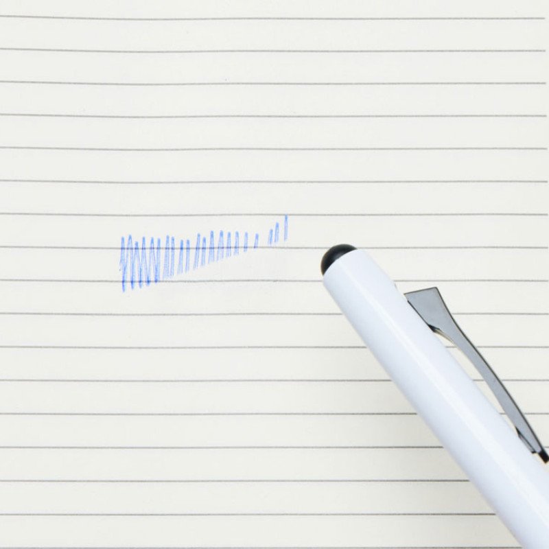 Пластиковая шариковая ручка пиши-стирай "InkShift", белый корпус с черным