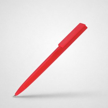 Ручка пластиковая шариковая "Taper Solid", матовый красный