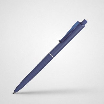 Ручка пластиковая soft-touch шариковая «Plane», синий