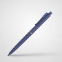 Ручка пластиковая soft-touch шариковая «Plane», синий