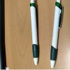 Ручка шариковая "Соната", белый/зеленый (Р)