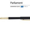 Ручка пластиковая шариковая "Parliament", 0,7 мм, синие чернила, черный/золотистый