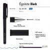 Ручка пластиковая гелевая «Egoiste Black» с лого, 0.5мм, черная, синие чернила
