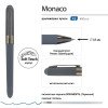 Ручка пластиковая шариковая «Monaco», 0,5мм, синие чернила, графит/вороненая сталь