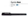 Ручка пластиковая гелевая «Egoiste Black» с лого, 0.5мм, черная, синие чернила
