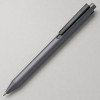 Пластиковая шариковая ручка "Эрика" из RABS, серый/черный