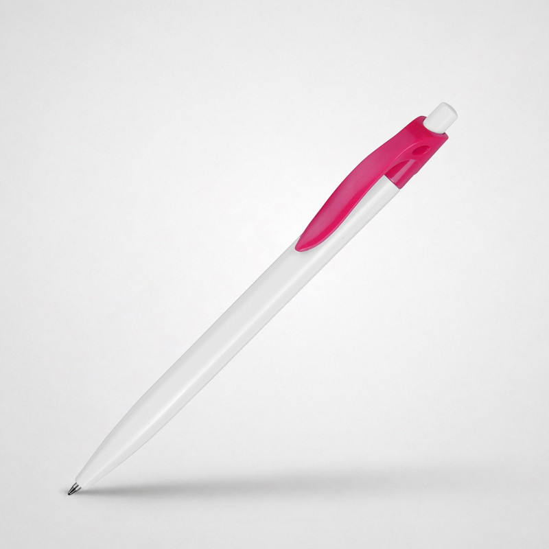 Ручка шариковая "Какаду", белый/розовый