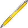 Ручка пластиковая шариковая "Nash", желтый, синие чернила