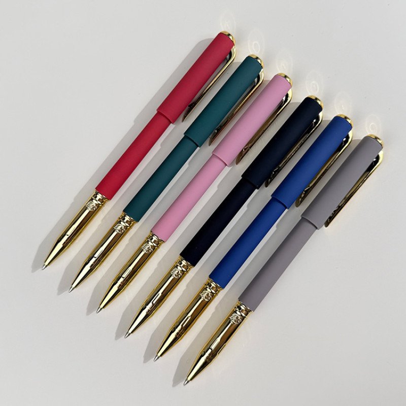 Ручка пластиковая шариковая "Parliament", 0,7 мм, синие чернила, серый/золотистый