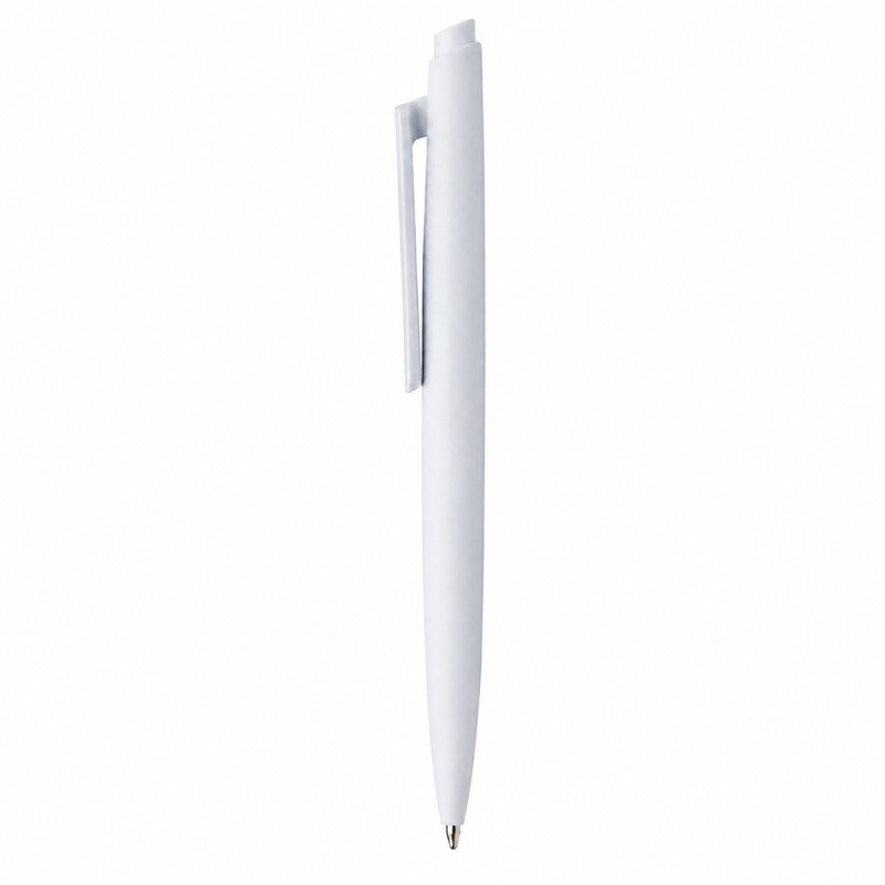 Пластиковая шариковая ручка "Клик", белая