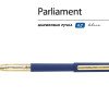 Ручка пластиковая шариковая "Parliament", 0,7 мм, синие чернила, темно-синий/золотистый