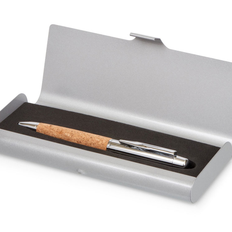 Ручка металлическая шариковая "Cask" в футляре