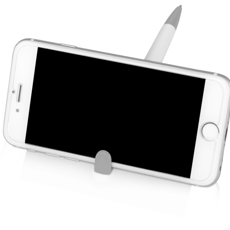 Ручка-подставка «Кипер», белый/серый