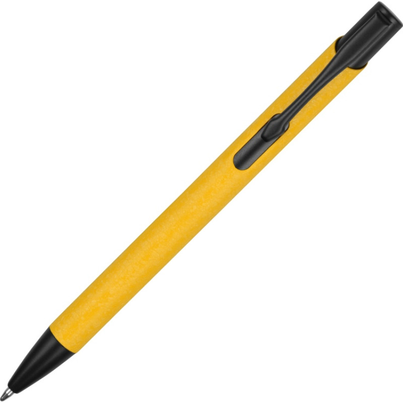 Ручка металлическая шариковая «Crepa», желтый/черный