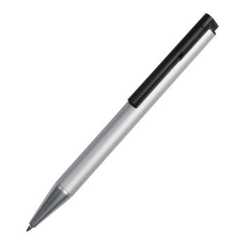 Металлическая шариковая ручка с флеш-картой на 8 Гб "Jobs", серебристая (Р)