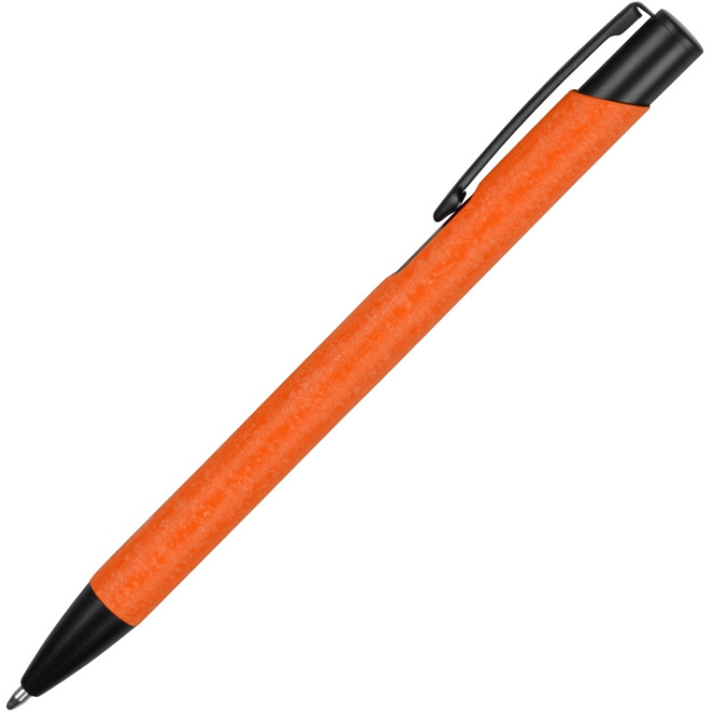Ручка металлическая шариковая «Crepa», оранжевый/черный