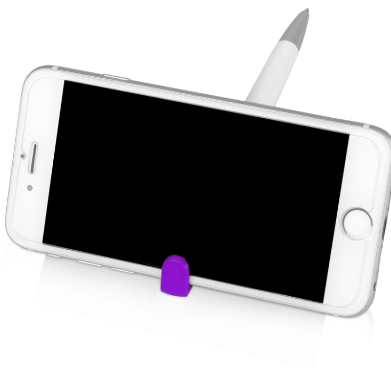 Ручка-подставка «Кипер», белый/фиолетовый