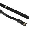 Ручка шариковая с кабелем USB, черный