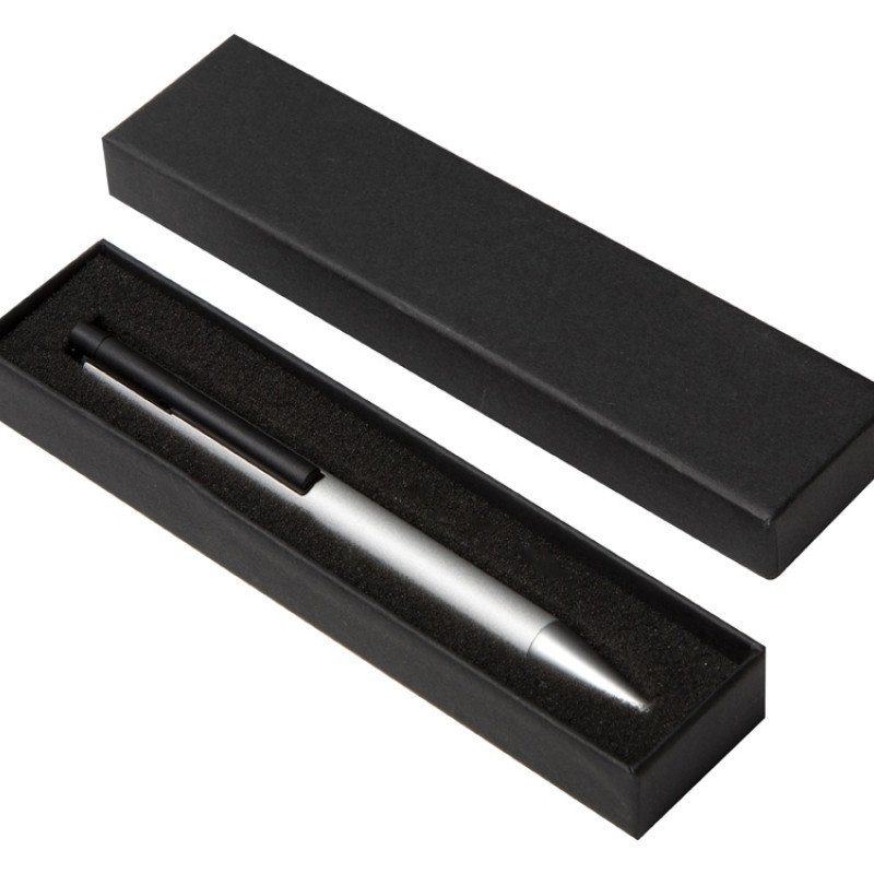 Металлическая шариковая ручка с флеш-картой на 8 Гб "Jobs", серебристая