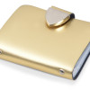 Визитница на 26 визиток, золотистая
