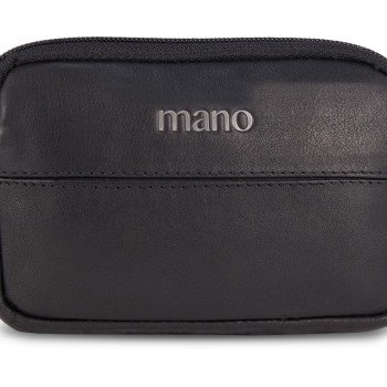 Ключница Mano "Don Romeo", с RFID защитой, натуральная кожа в чёрном цвете, 11 х 2 х 7 см