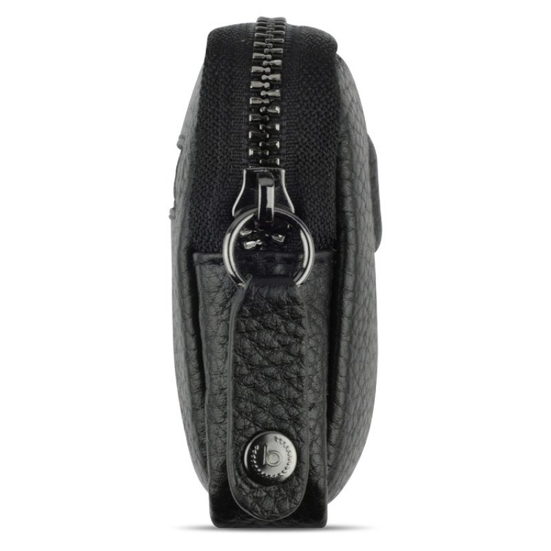 Ключница BUGATTI ЭЛЬЗА | ELSA, с защитой данных RFID, чёрная, воловья кожа/полиэстер, 11х2х7 см