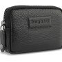 Ключница BUGATTI ЭЛЬЗА | ELSA, с защитой данных RFID, чёрная, воловья кожа/полиэстер, 11х2х7 см