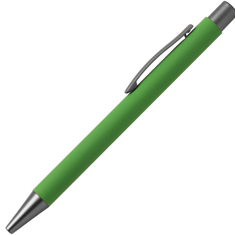 Ручка металлическая шариковая FAMILY MARSEL, soft touch (Зелёный)