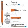 Ручка "Firenze" шариковая автоматическая софт-тач, оранжевая