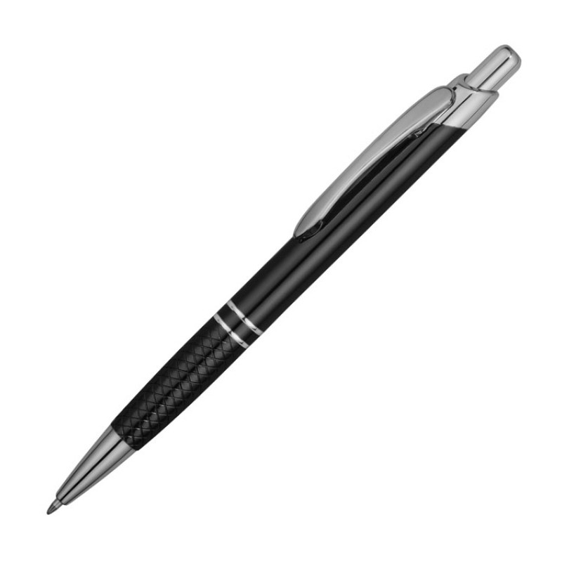 Ручка шариковая «Кварц», черный/серебристый