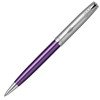 Шариковая ручка Parker Sonnet Essentials Violet SB Steel CT, цвет чернил black, перо: M, в подарочной упаковке.