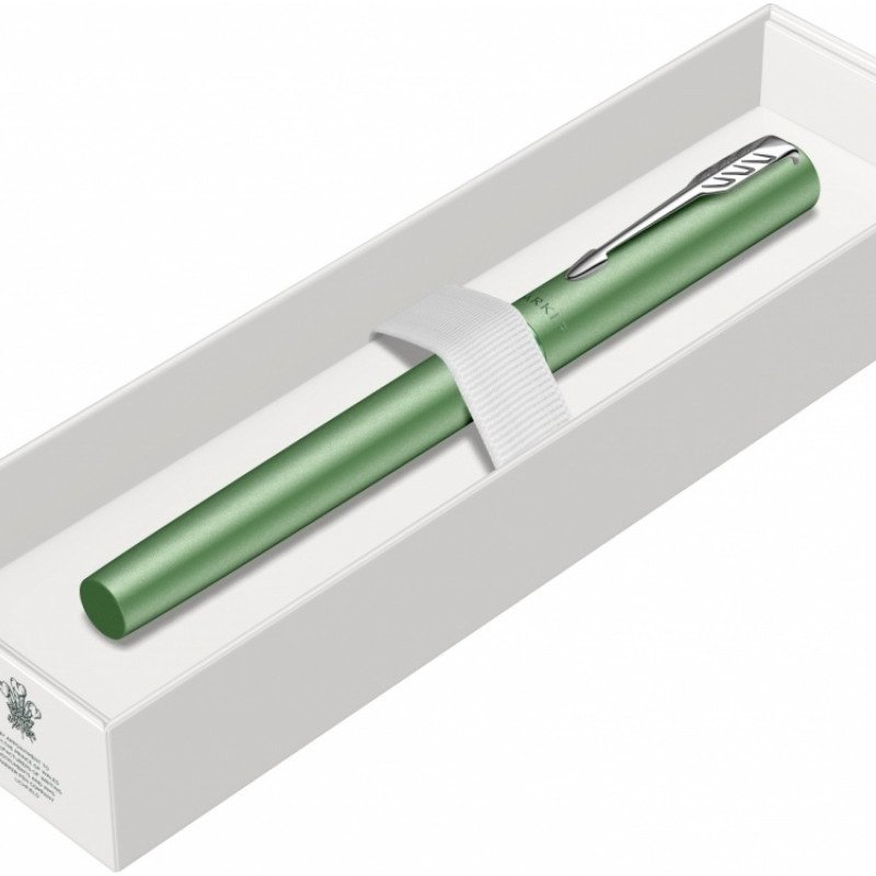 Ручка-роллер Parker Vector XL Green CT, цвет чернил black, стержень: F, в подарочной упаковке. Ручка-роллер Parker Vector XL Green CT, цвет чернил black, стержень: F, в подарочной упаковке.