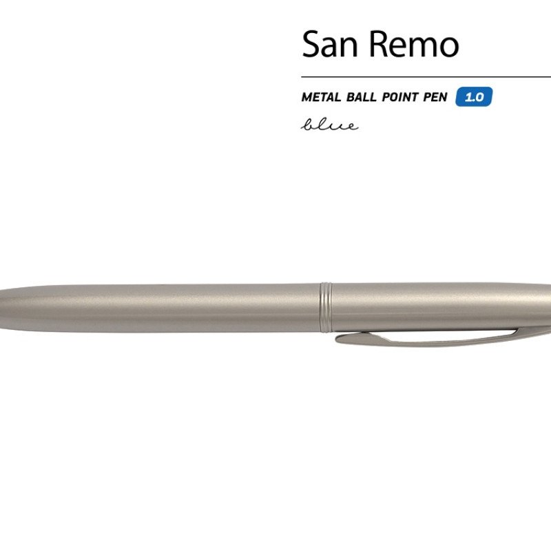Ручка металлическая шариковая "San Remo", шампань