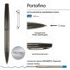 Ручка металлическая шариковая "Portofino", вороненая сталь Ручка металлическая шариковая "Portofino", вороненая сталь