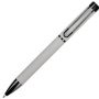 Металлическая шариковая ручка "Black Lama", софт-тач, серый