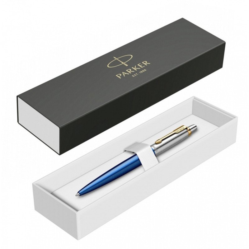 Шариковая ручка Parker Jotter SE 135 Lacquer Blue St.Steel GT, стержень: M, цвет чернил : blue, в подарочной упаковке