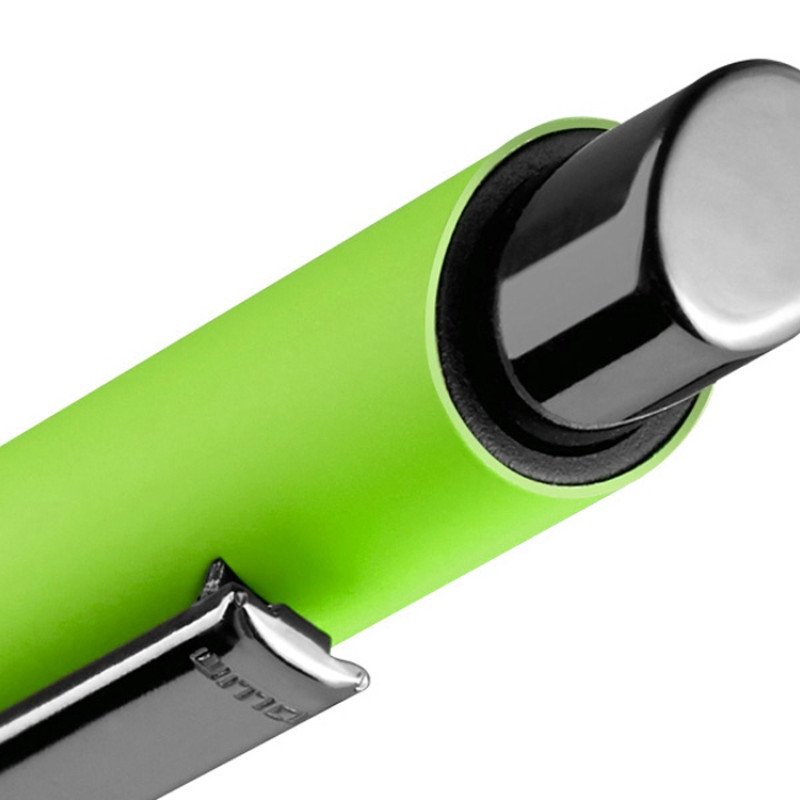 Металлическая шариковая ручка soft touch "Ellipse gum", светло-зеленый