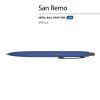 Ручка металлическая шариковая "San Remo", софт-тач, 1.0 мм, синий